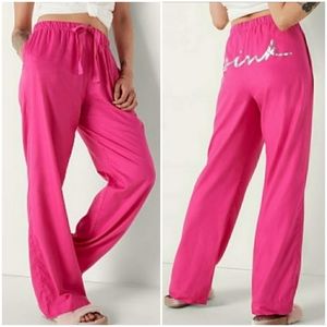💖 NWT PINK Victoria Secret Light Flannel Sleep Pant w/pockets